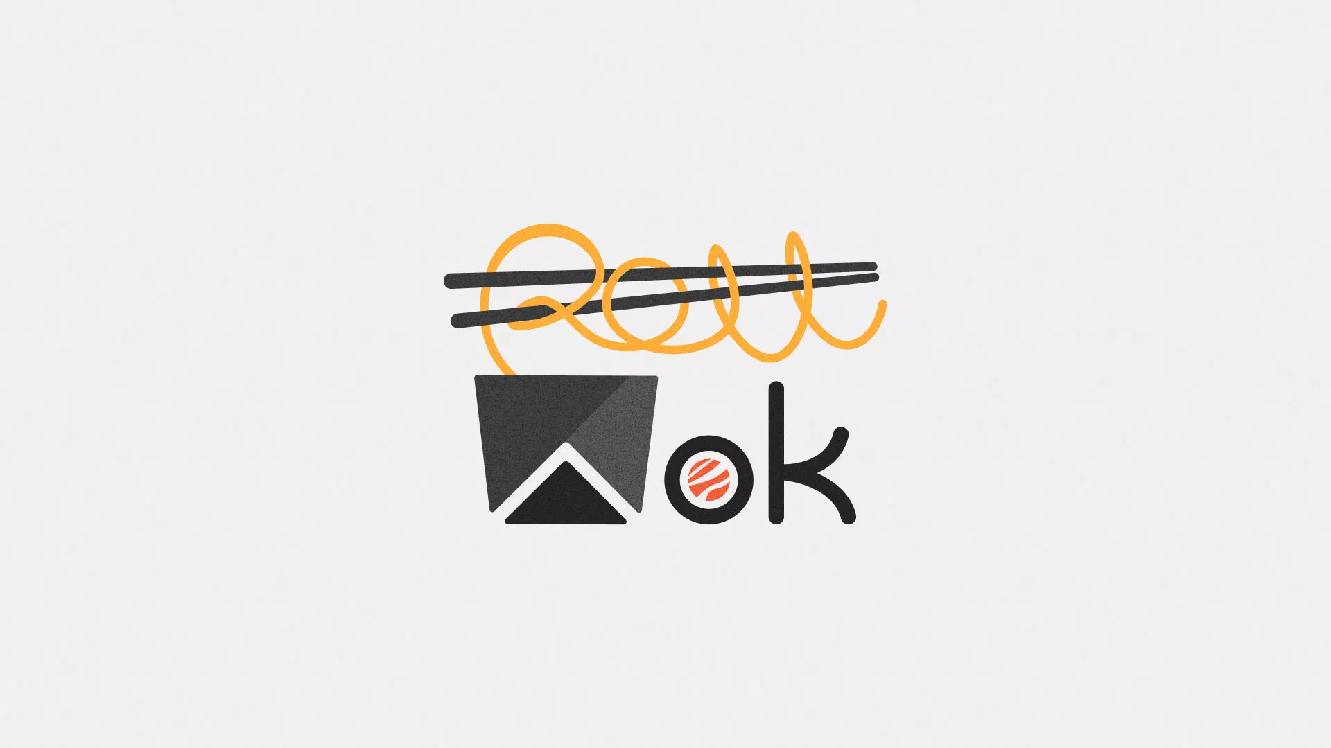Разработка логотипа суши-бара «Roll Wok Club» в Хадыженске
